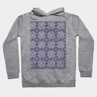 Beautiful Line Art Seashells Seamless Surface Pattern Design Hoodie